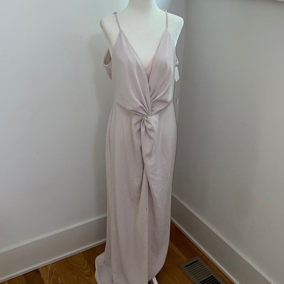 NWOT Harlyn Twist front Sleeveless Chiffon Gown - Picture 6 of 14